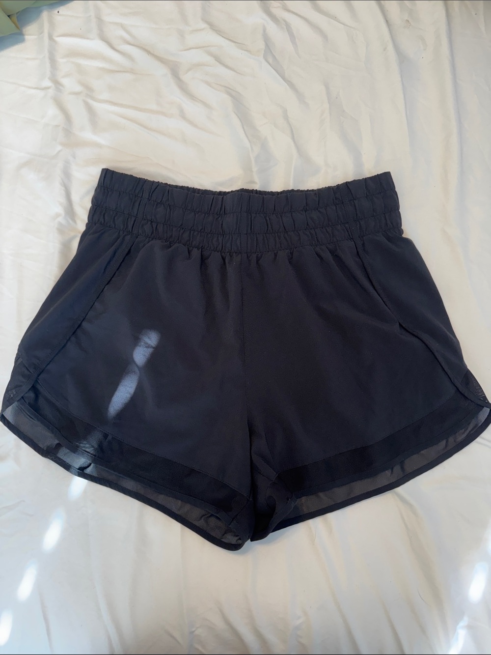 Athleta High Rise Mesh Racer Run 3” Short